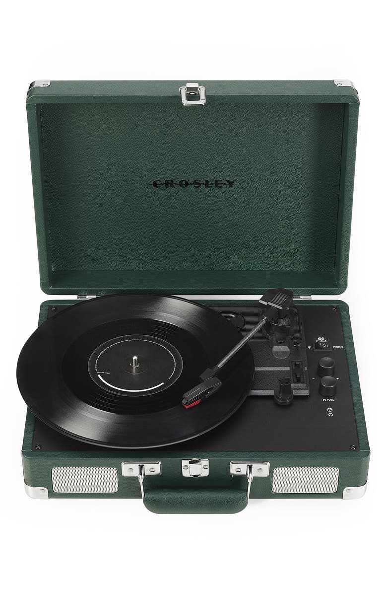 Crosley Radio Cruiser Plus Record Player, Alternate, color, Dark Emerald