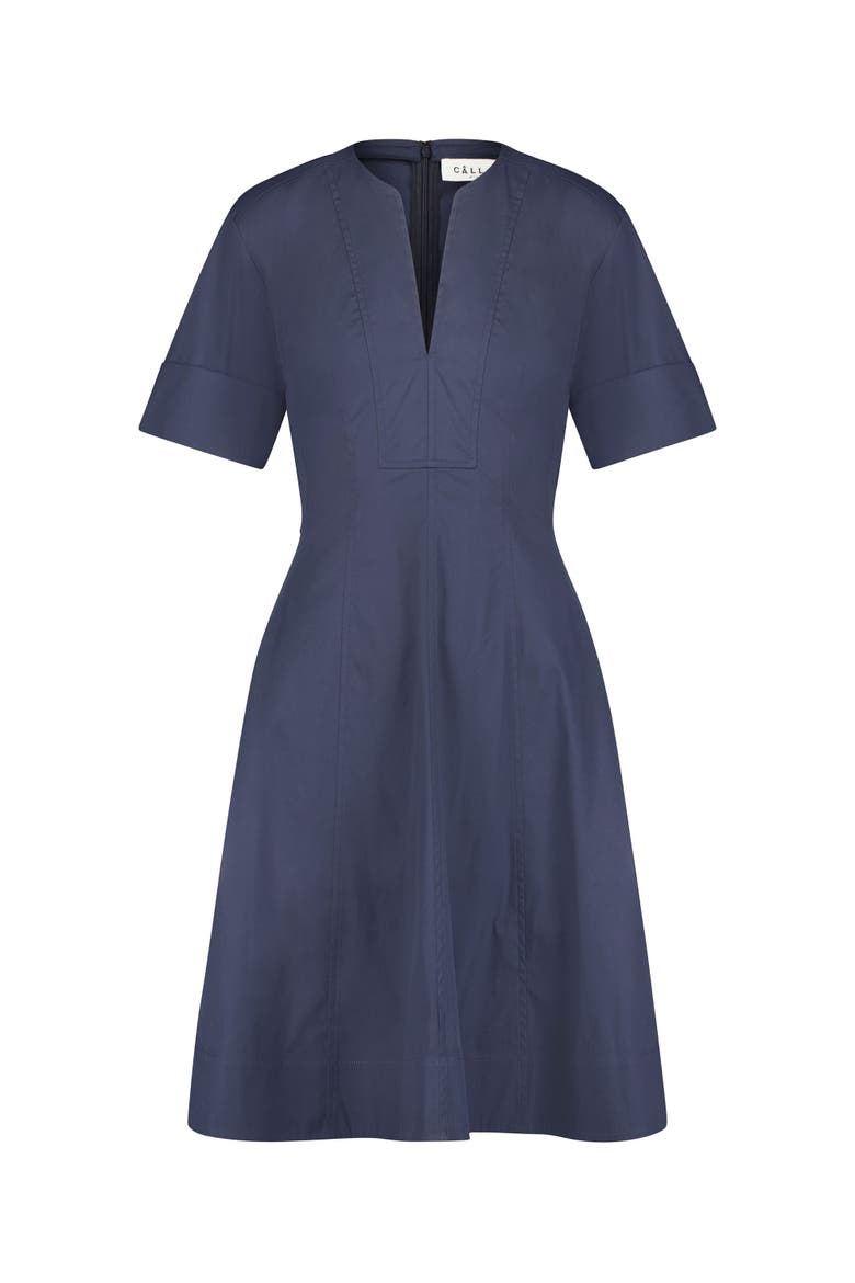 Sora Flared dress, Main, color, Navy Blue