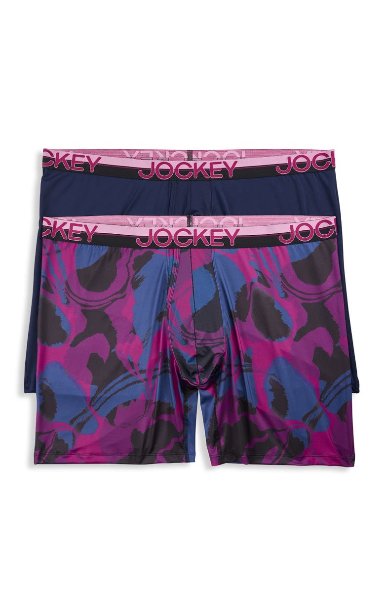 Jockey Big & Tall 2-pk Infinite Cool Boxer Briefs V1, Main, color, Idle Marble
