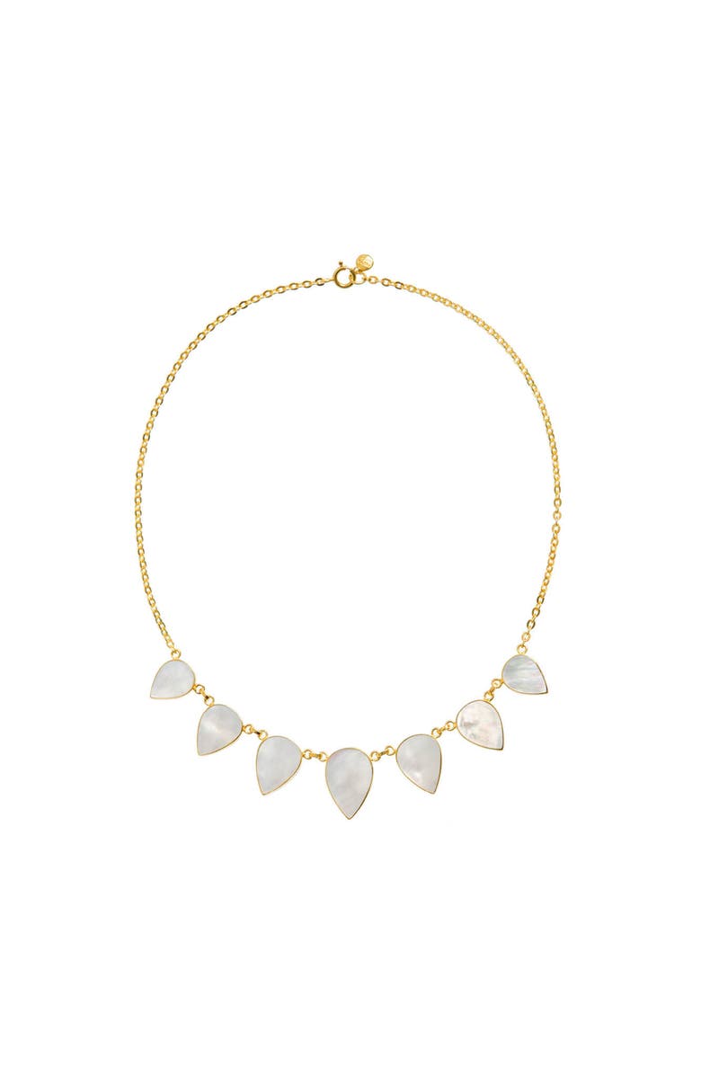 Freya Rose Warrioress Small Mother of Pearl Necklace, Main, color, Small Pearl