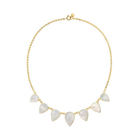 Warrioress Small Mother of Pearl Necklace