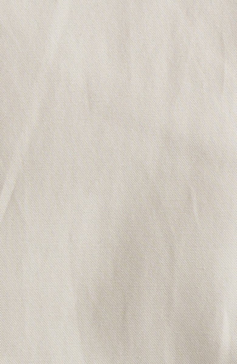 Max Mara Tina Water Repellent Twill Crop Trench Coat, Alternate, color, Ecru