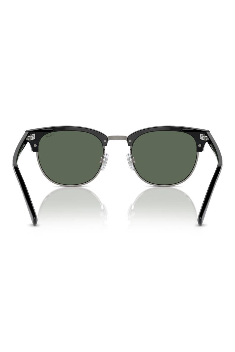 PH4217 53mm Round Sunglasses, Alternate, color, SHINY BLACK / BOTTLE GREEN