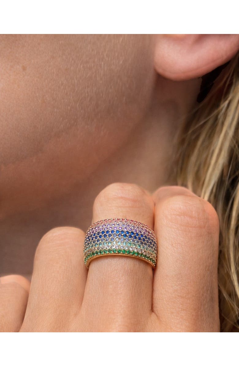 NATIVE GEM Billionaire Ring, Alternate, color, Rainbow Blossom
