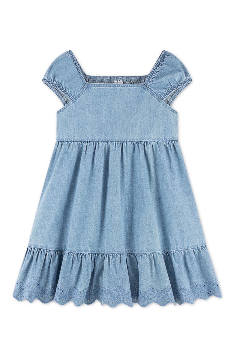 Kids' Tiered Denim Dress, Main, color, TWIRL