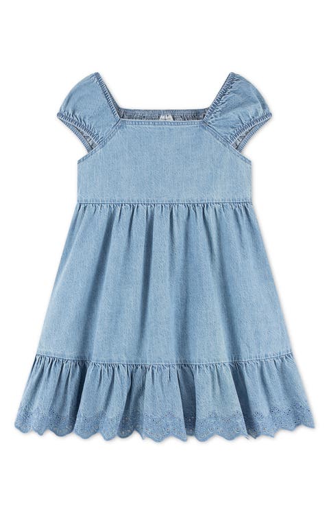 Kids' Tiered Denim Dress