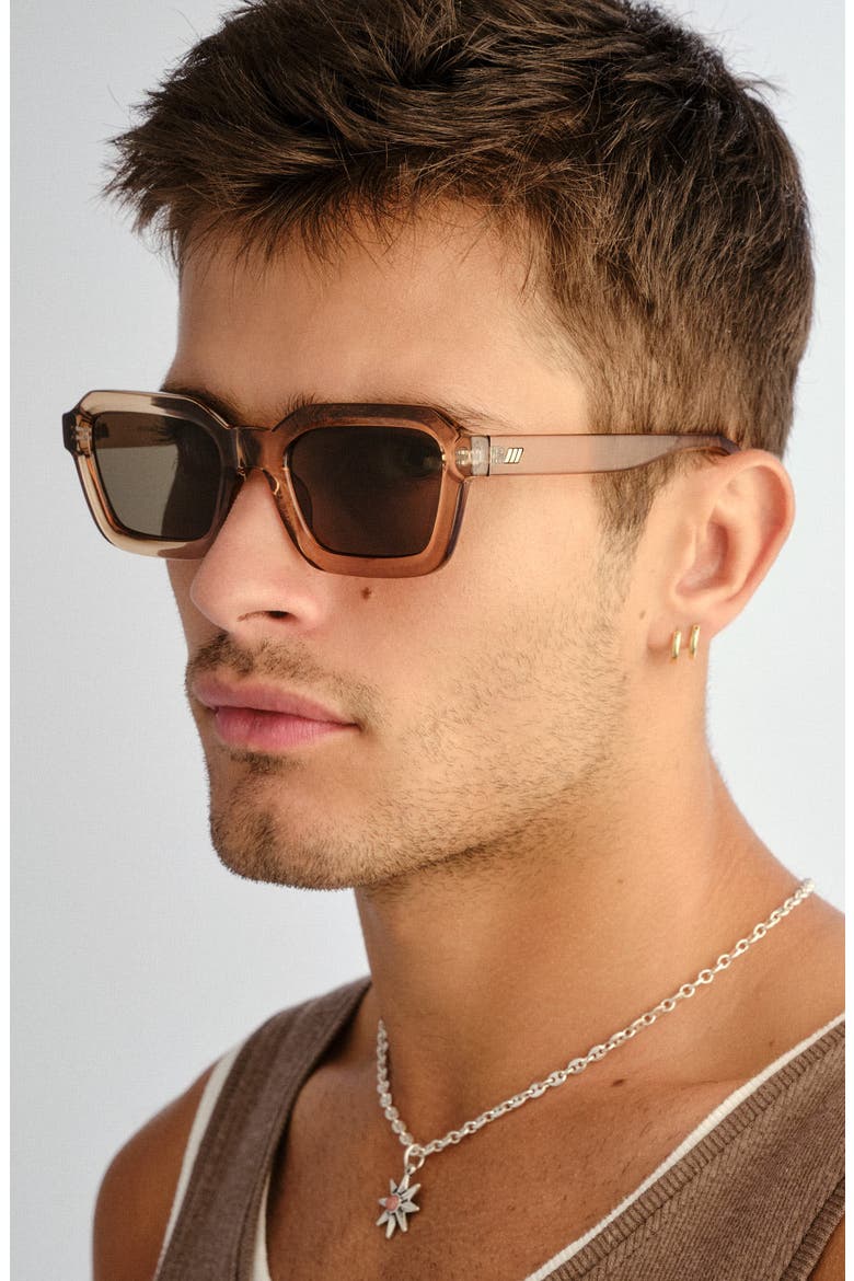 Impossible 51mm Square Sunglasses, Alternate, color, WHISKEY