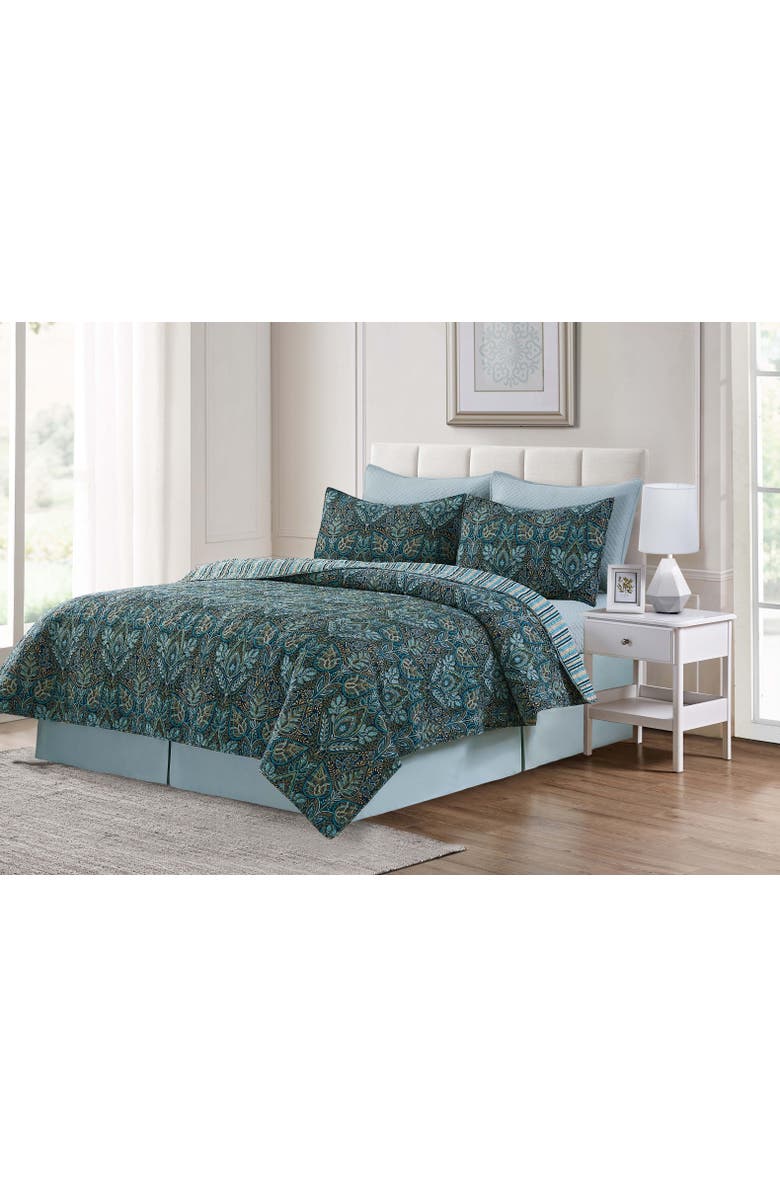 C&F Home Bailey Blue Quilt Bedding Collection, Alternate, color, Green