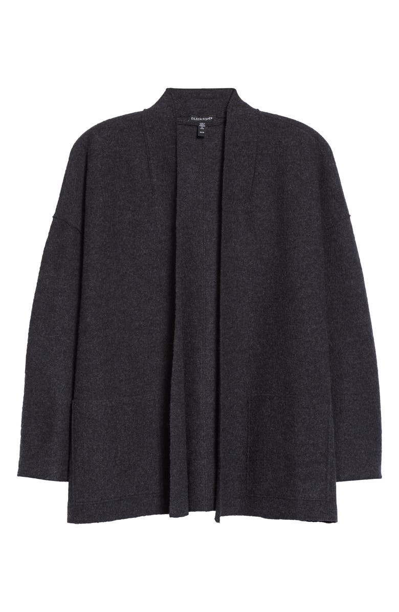 Eileen Fisher Lightweight Boiled Wool Jacket, Alternate, color, 