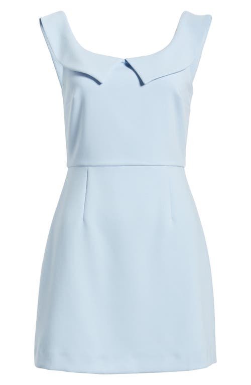 French Connection The Whisper Collar Mini Dress In Cashmere Blue