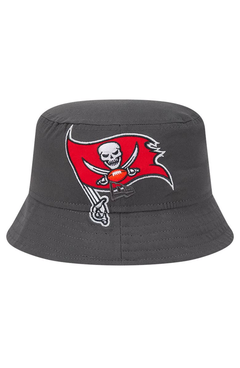 New Era Men's New Era Pewter Tampa Bay Buccaneers Helmet Bucket Hat, Alternate, color, 