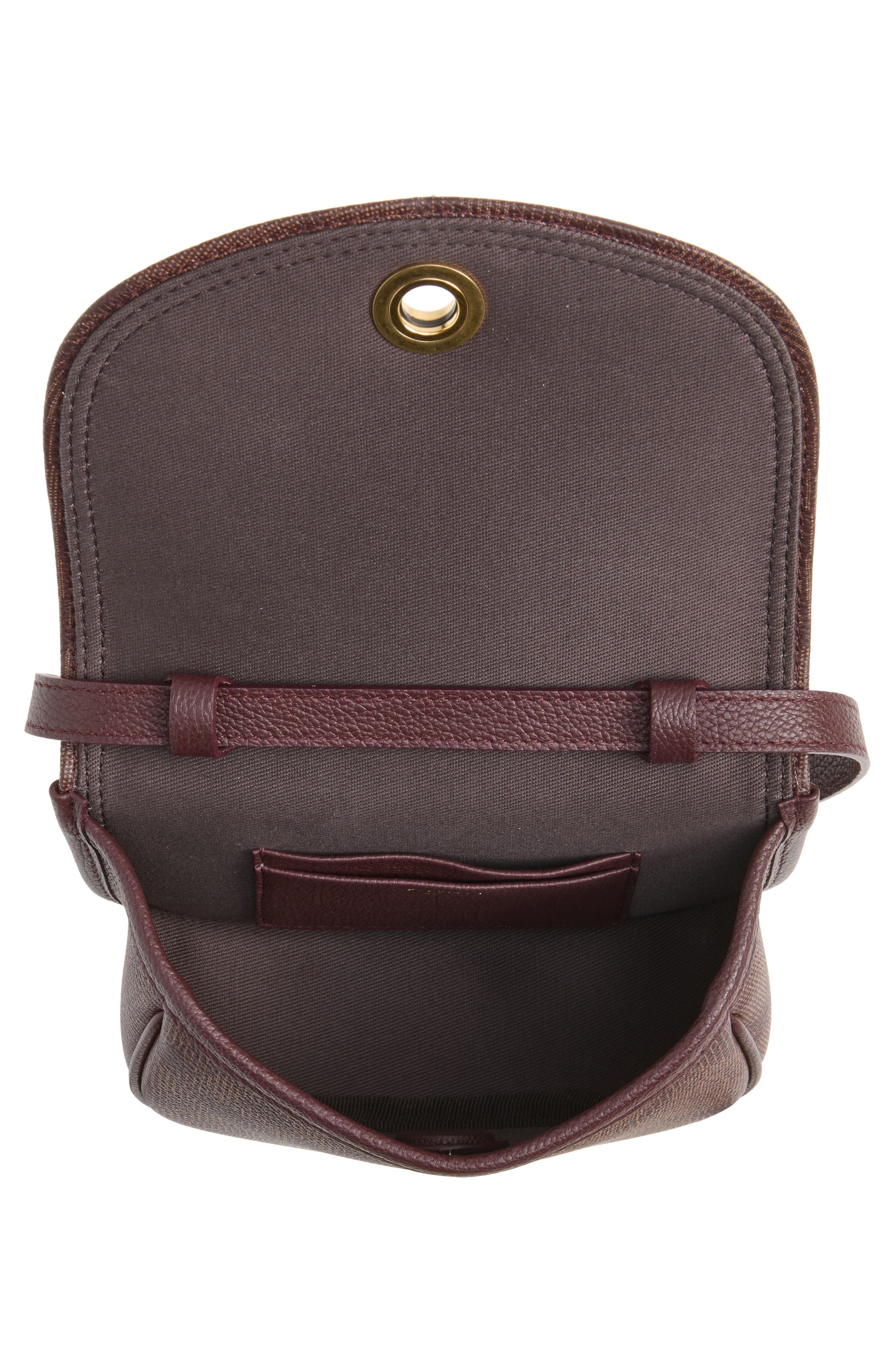 Highlands Coated Canvas Top Handle Bag, Alternate, color, VINEYARD RED
