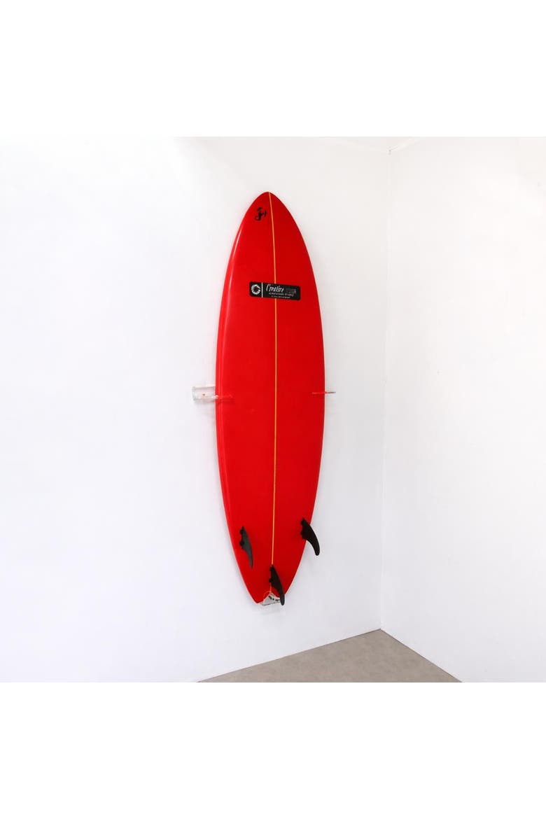 Maui Surfboard Display | Vertical Clear Rack | Holds 50 lbs, Main, color, Clear