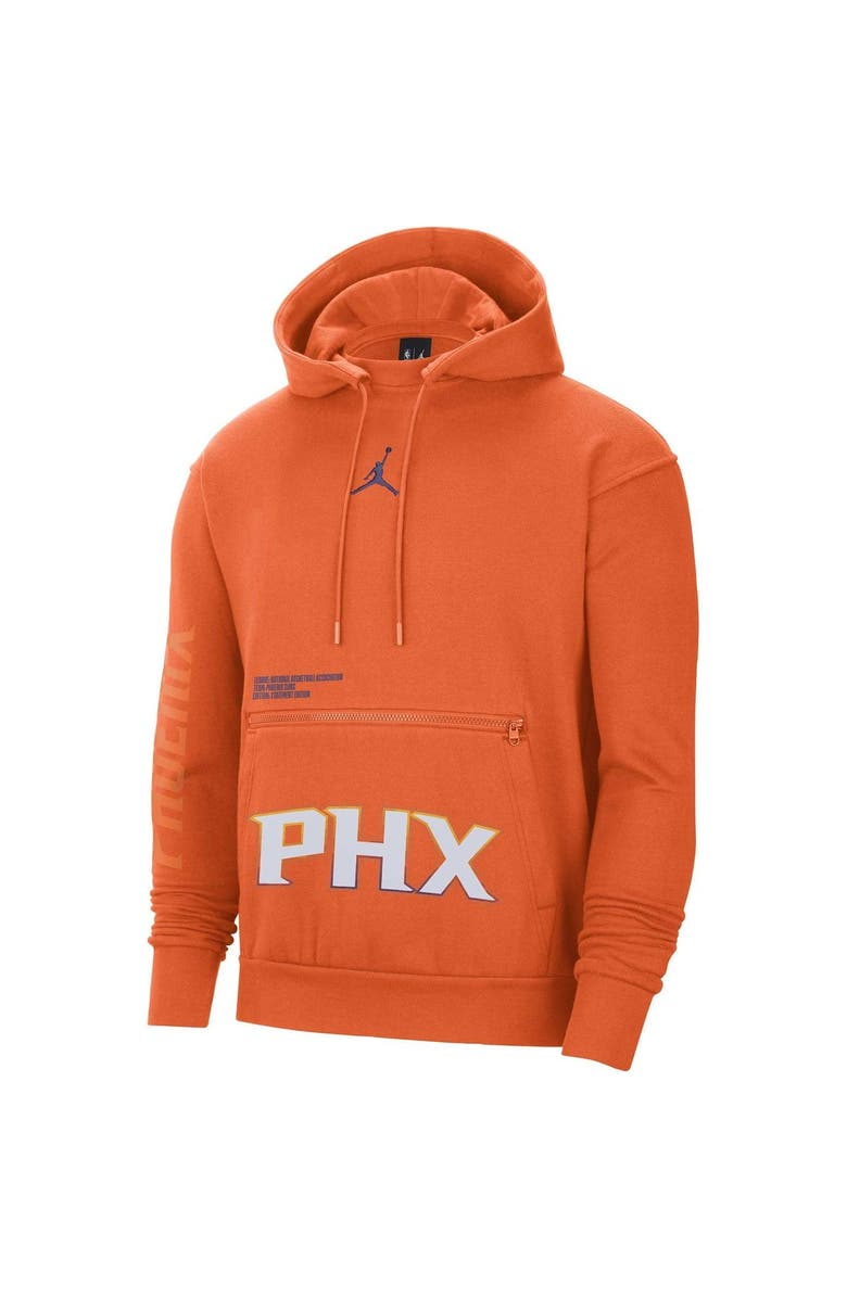 Jordan Brand Men's Jordan Brand Orange Phoenix Suns Courtside Statement Edition Pullover Hoodie, Alternate, color, Orange