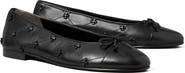 Tory Burch Cap Toe Bunny Knot Ballet Flat