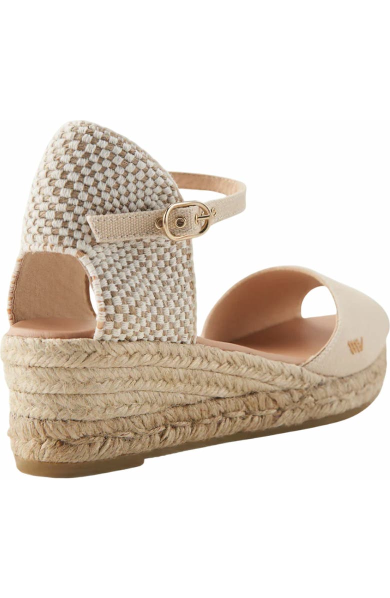 VISCATA Cavall Canvas Espadrille Sandal Wedges, Alternate, color, Beige