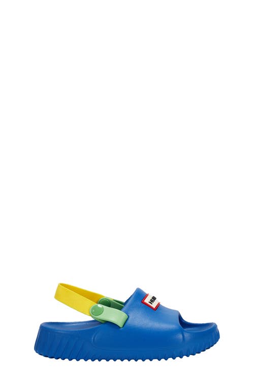 Hunter Kids' Fern Slingback Sandal In Medium Blue 420