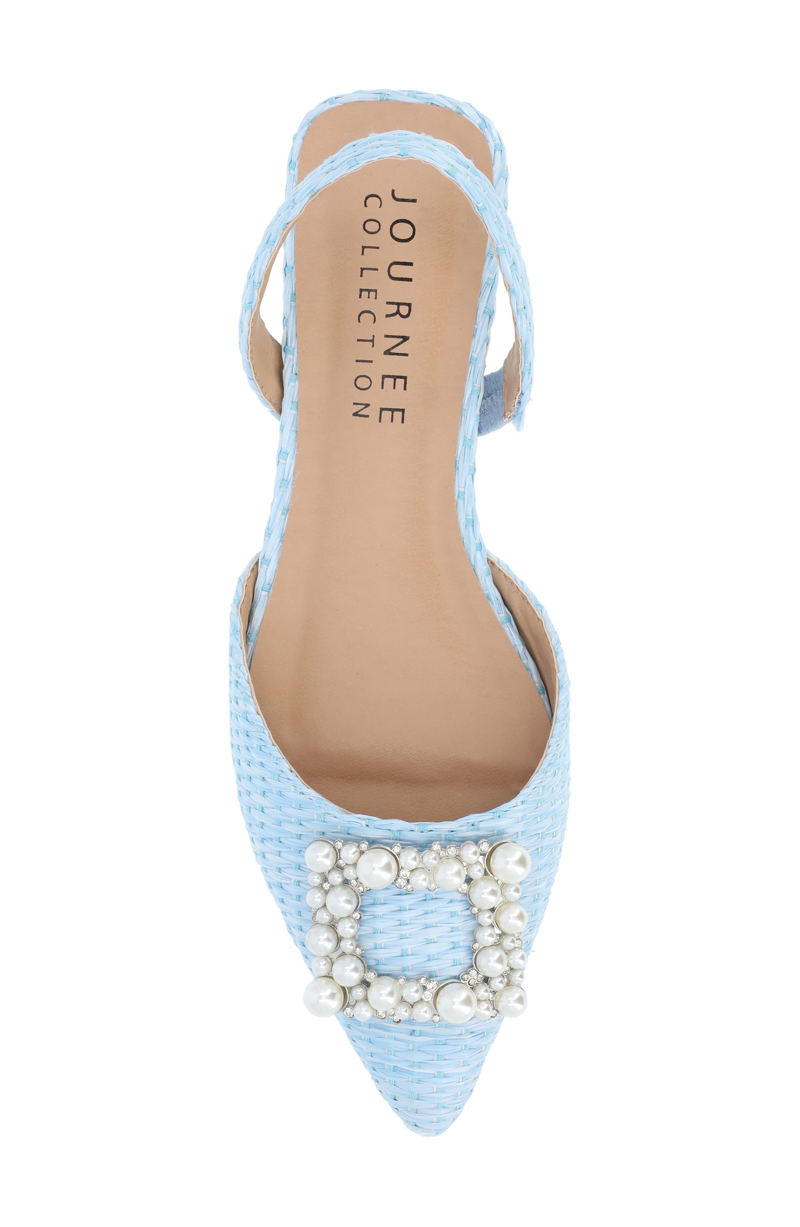 Hannae Slingback Flat, Alternate, color, BLUE