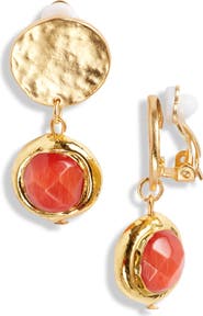 Karine Sultan Crystal Clip-On Drop Earrings