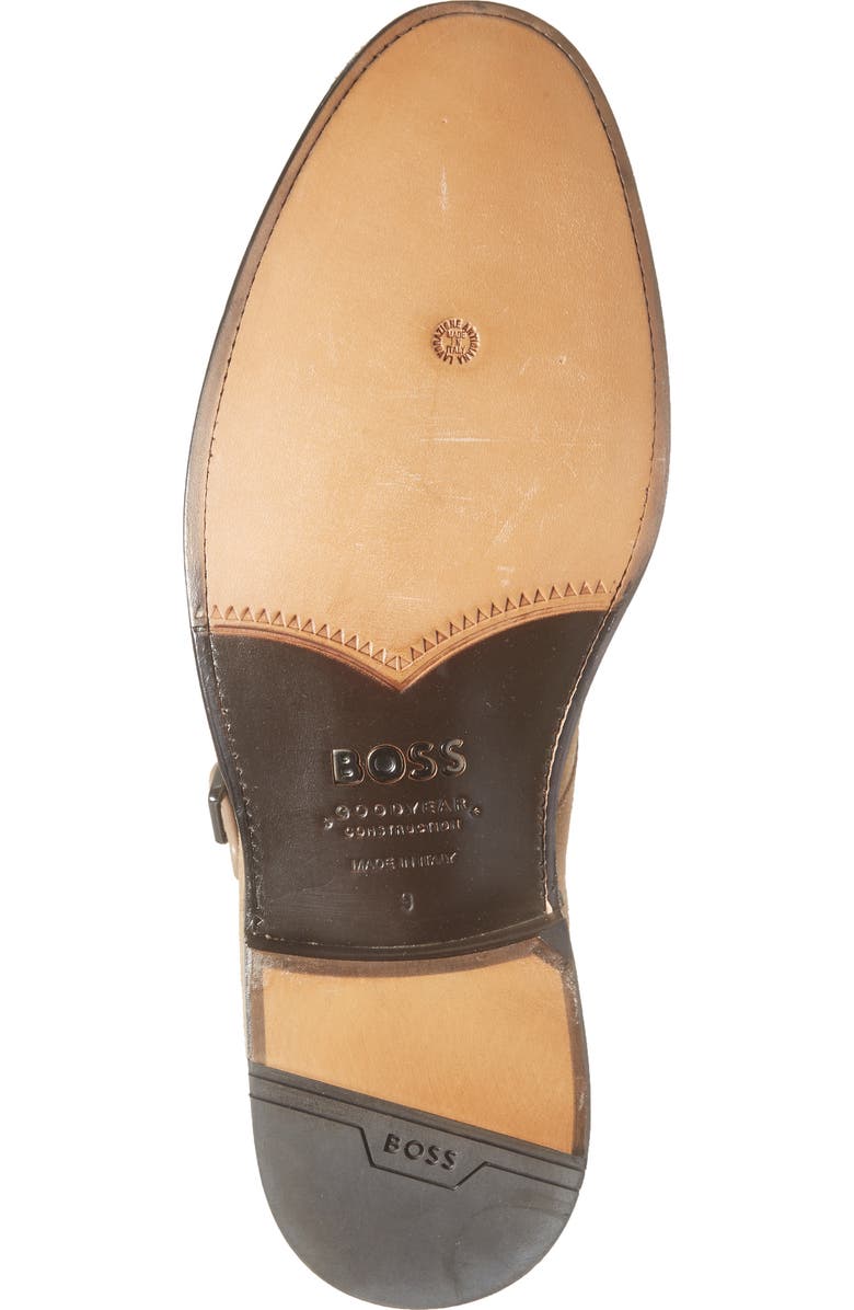 BOSS Terry Double Monk Strap Shoe, Alternate, color, Beige