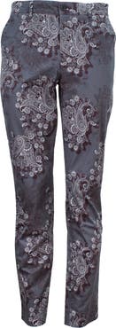 Lords of Harlech Charles Flat Front Chino Printed Pant