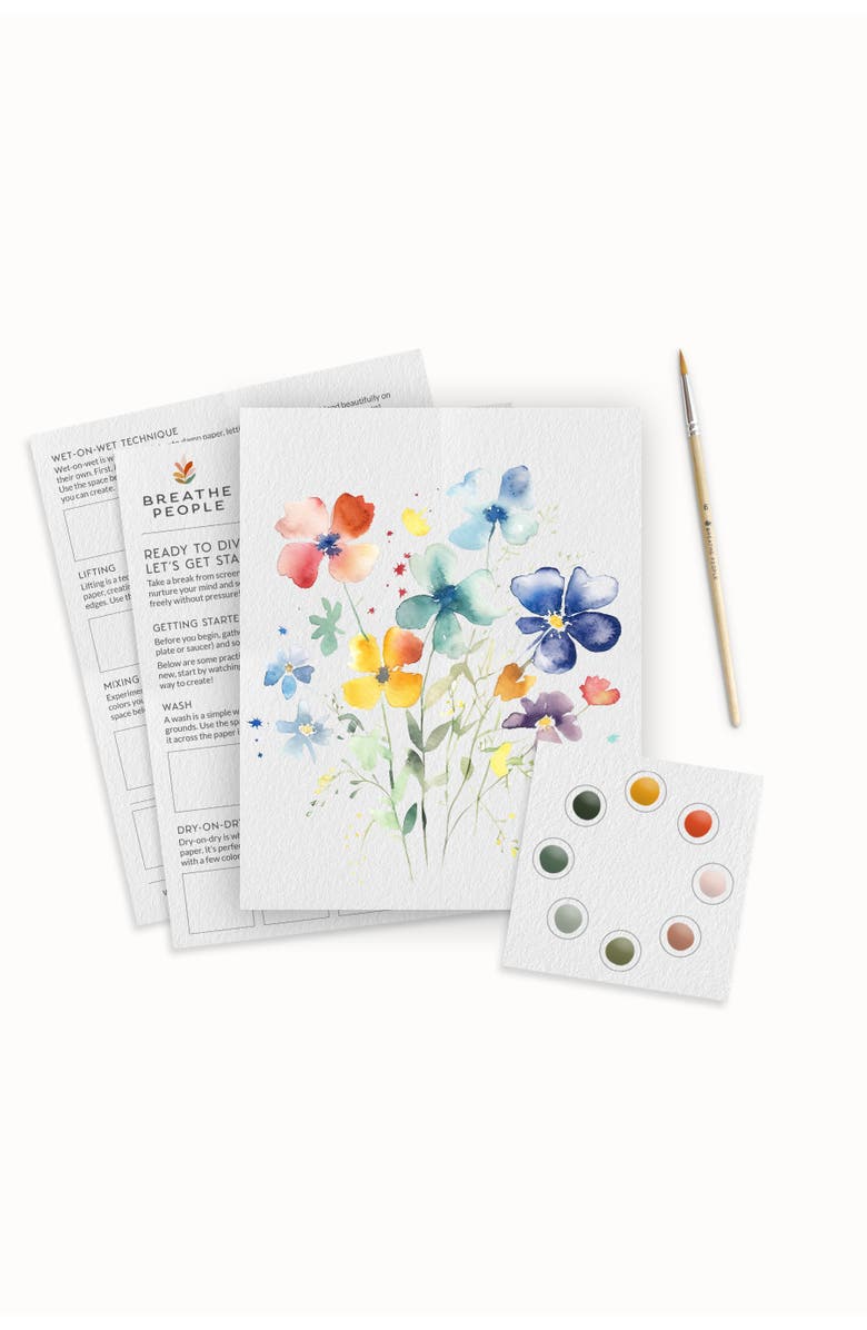Breathe People All In One Watercolor Kits, Main, color, Blue
