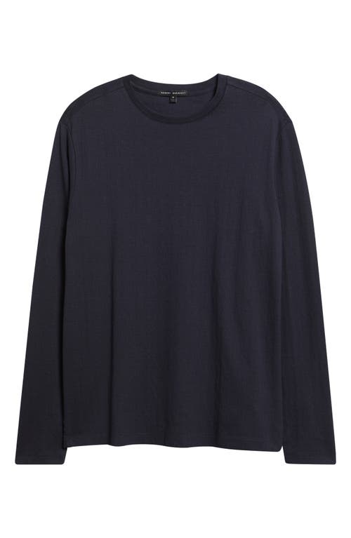 Robert Barakett Christopher Long Sleeve Pima Cotton T-shirt In Blue