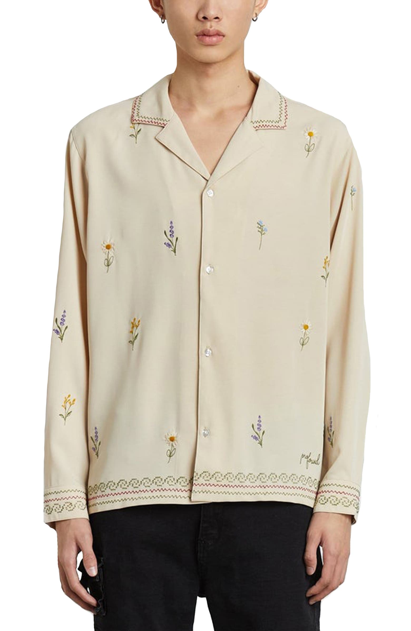 Profound Daisey Embroidered Button-Up Shirt | Nordstrom