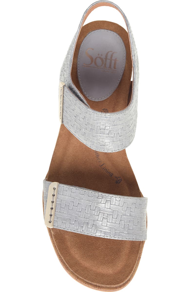 Söfft Verdi II Slingback Wedge Sandal, Alternate, color, Chambray