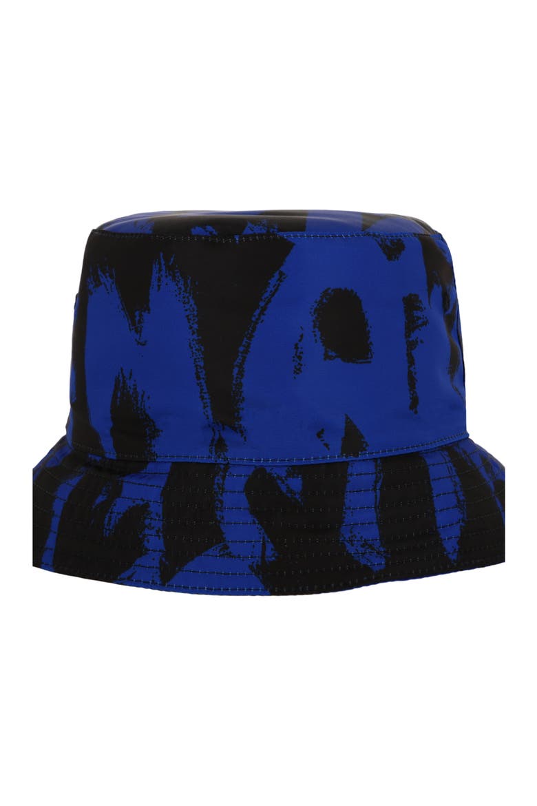 Graffiti Logo Bucket Hat, Alternate, color, ROYAL BLACK