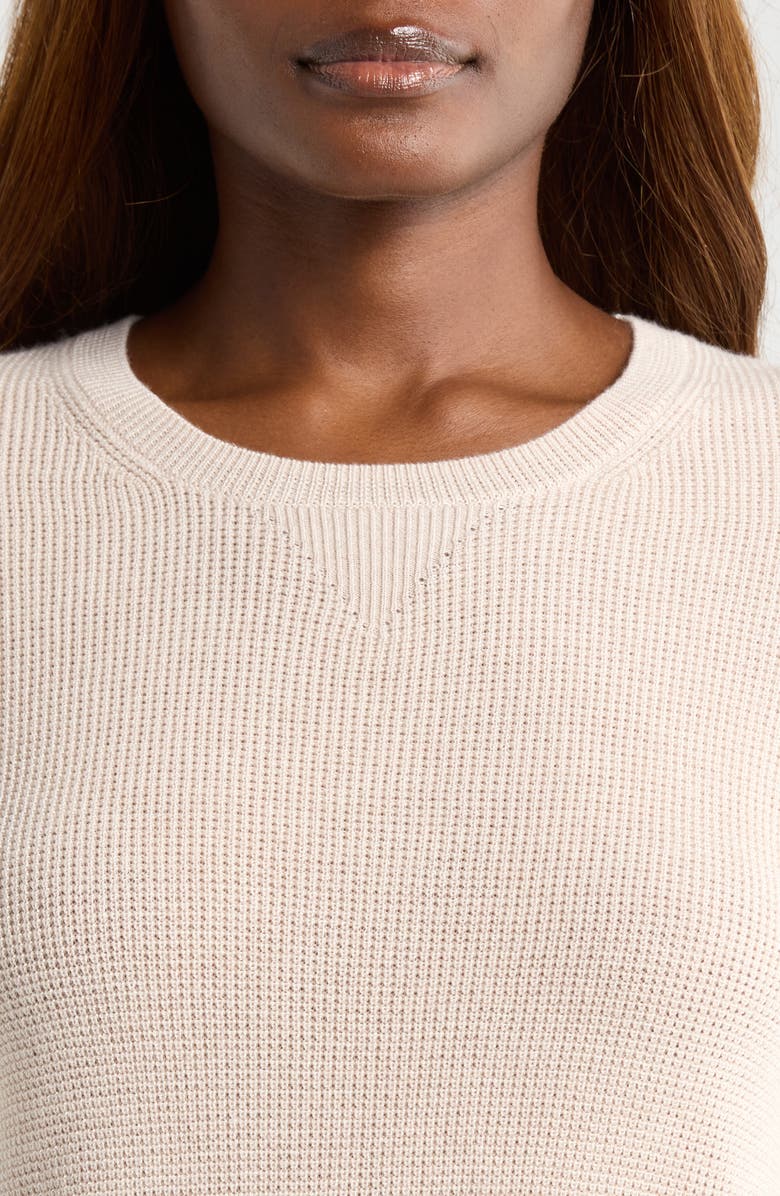 Lunya Silkthermal Knit Crewneck Top, Alternate, color, Morning Oat Heather