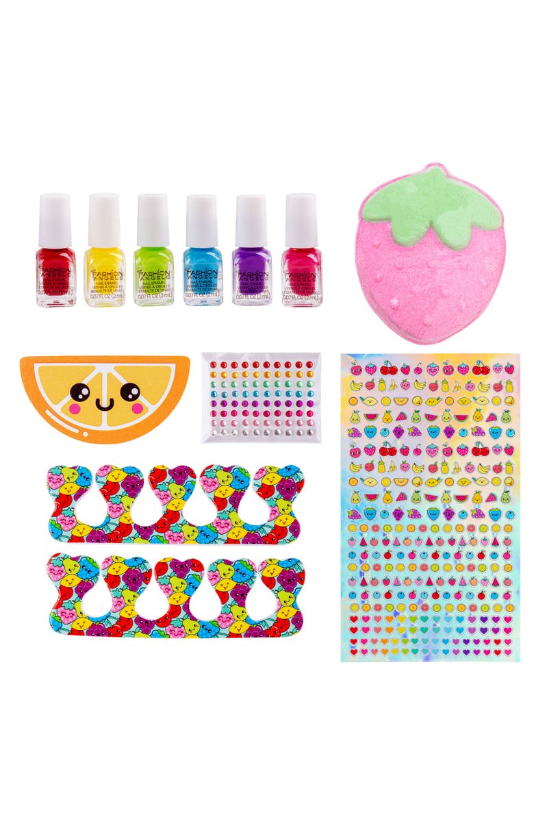 Fashion Angels Pretty Pedi Pedicure Kit Nail Spa Set, Alternate, color, Multicolored
