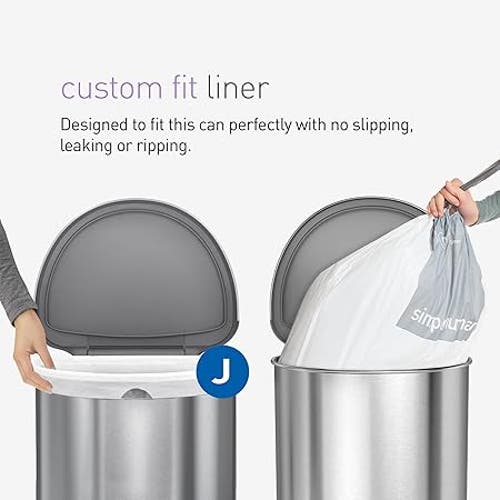 Simplehuman Code J Custom Fit Liners With Quick Dispense Packs