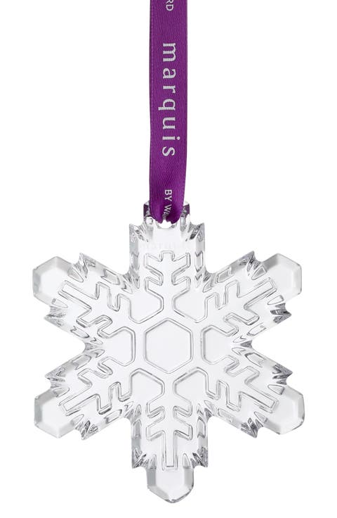 Marquis Snowflake Crystal Ornament
