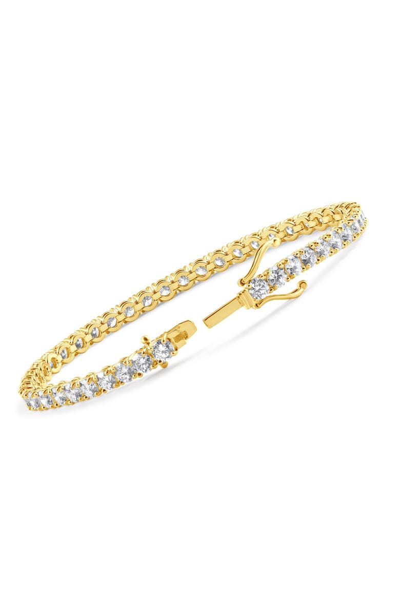 Bliss Diamond 10 Ct Lab Grown Diamond Tennis Bracelet 14K Gold 7", Alternate, color, 14K Yellow Gold