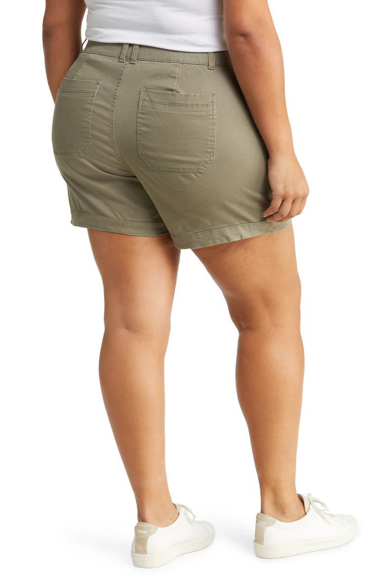 'Ab'Solution Flap Pocket High Waist Shorts (Nordstrom Exclusive), Alternate, color, LOK LAUREL