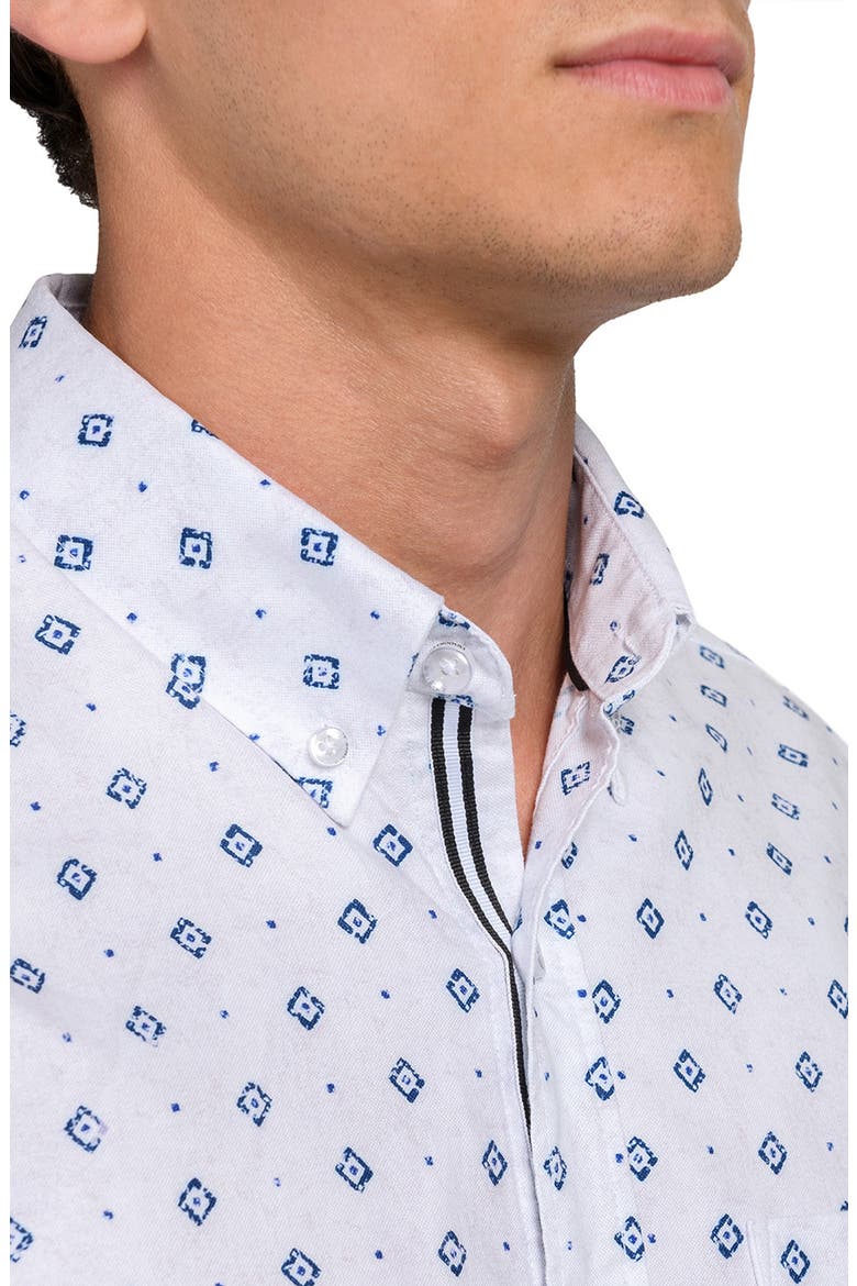 Diamond Print Oxford Basic, Alternate, color, WHITE