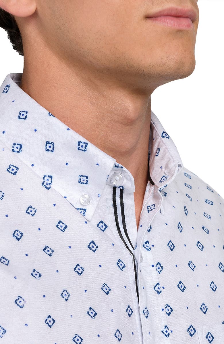 Brooklyn Brigade Diamond Print Oxford Basic, Alternate, color, White