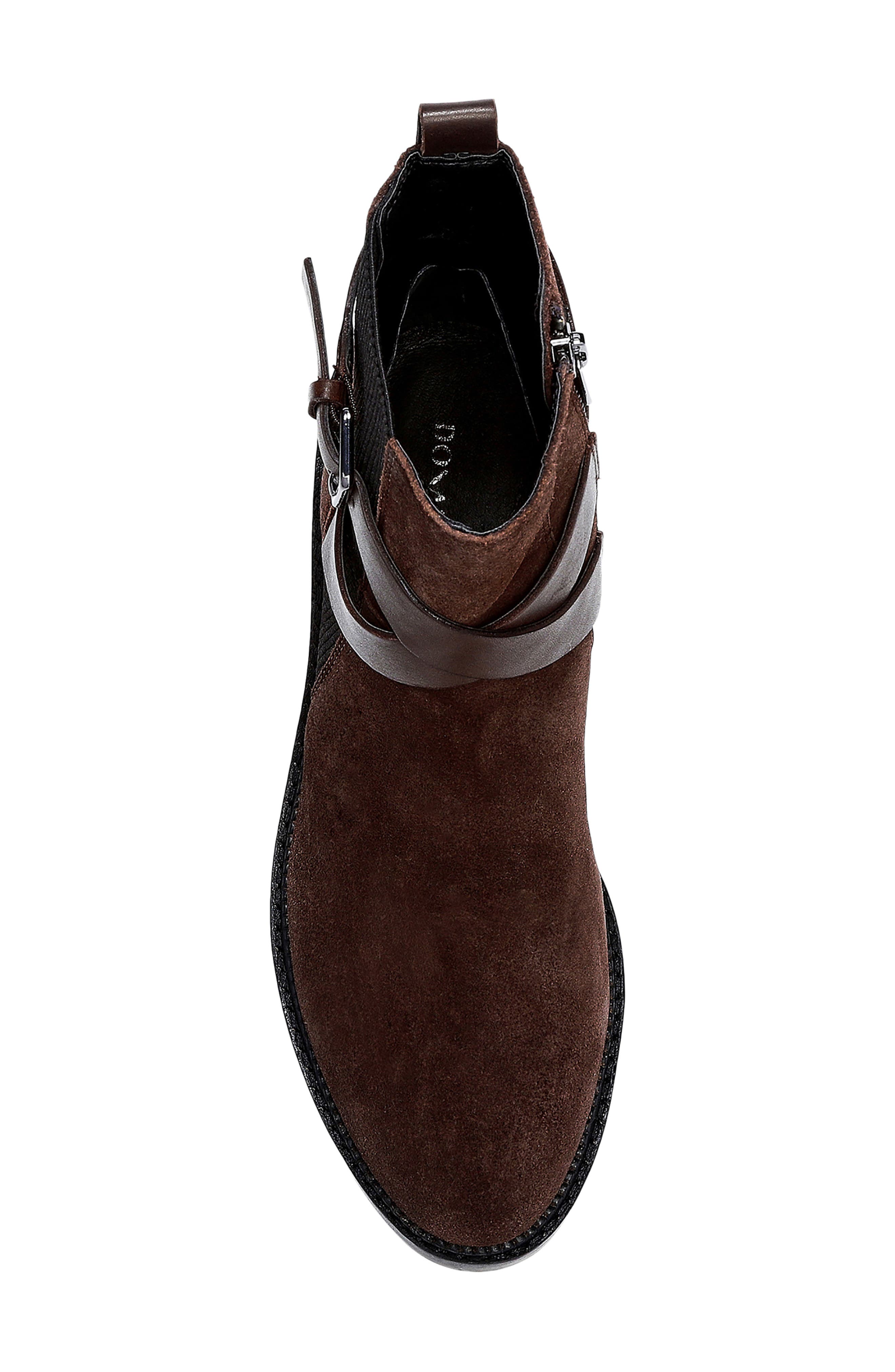 Savvy Lug Bootie, Alternate, color, DARK BROWN