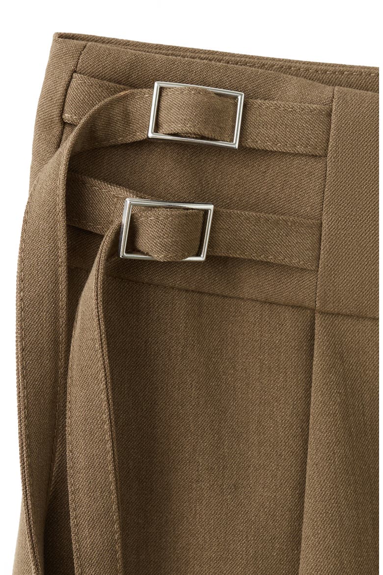 Brittany Pleated Miniskirt, Alternate, color, BROWN