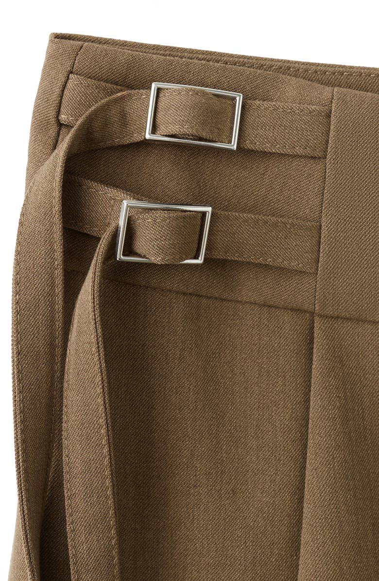 MANGO Brittany Pleated Miniskirt, Alternate, color, Brown