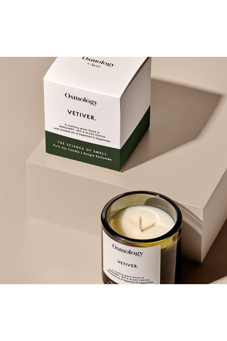 Vetiver Scented Candle, Alternate, color, green