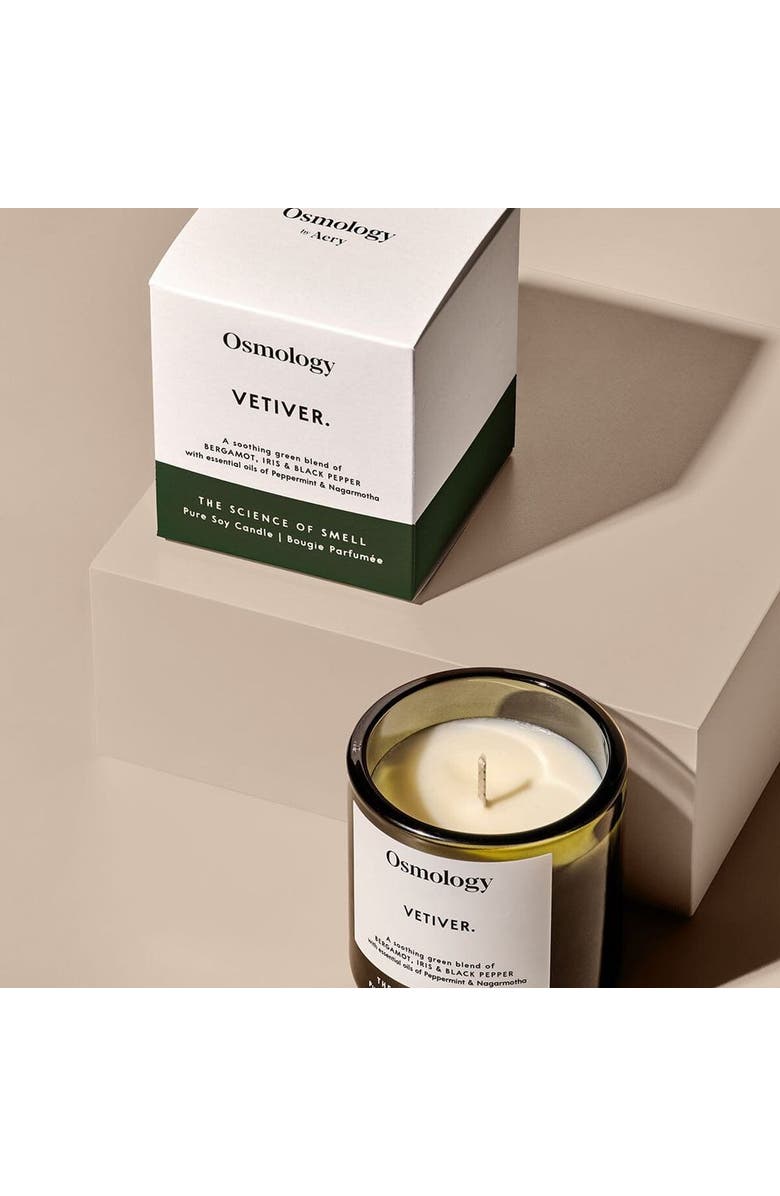 Osmology Vetiver Scented Candle, Alternate, color, Green