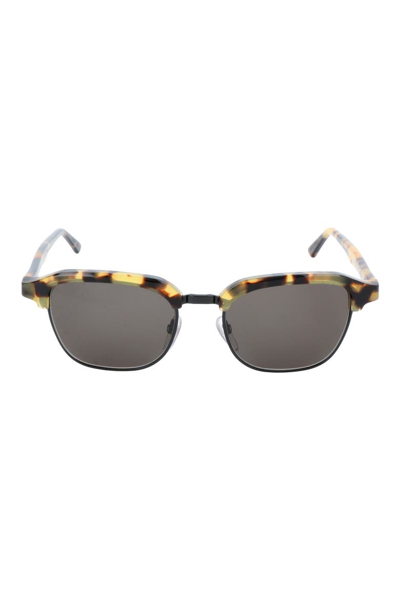 53mm Square Sunglasses, Main, color, HAVANA/ GOLD