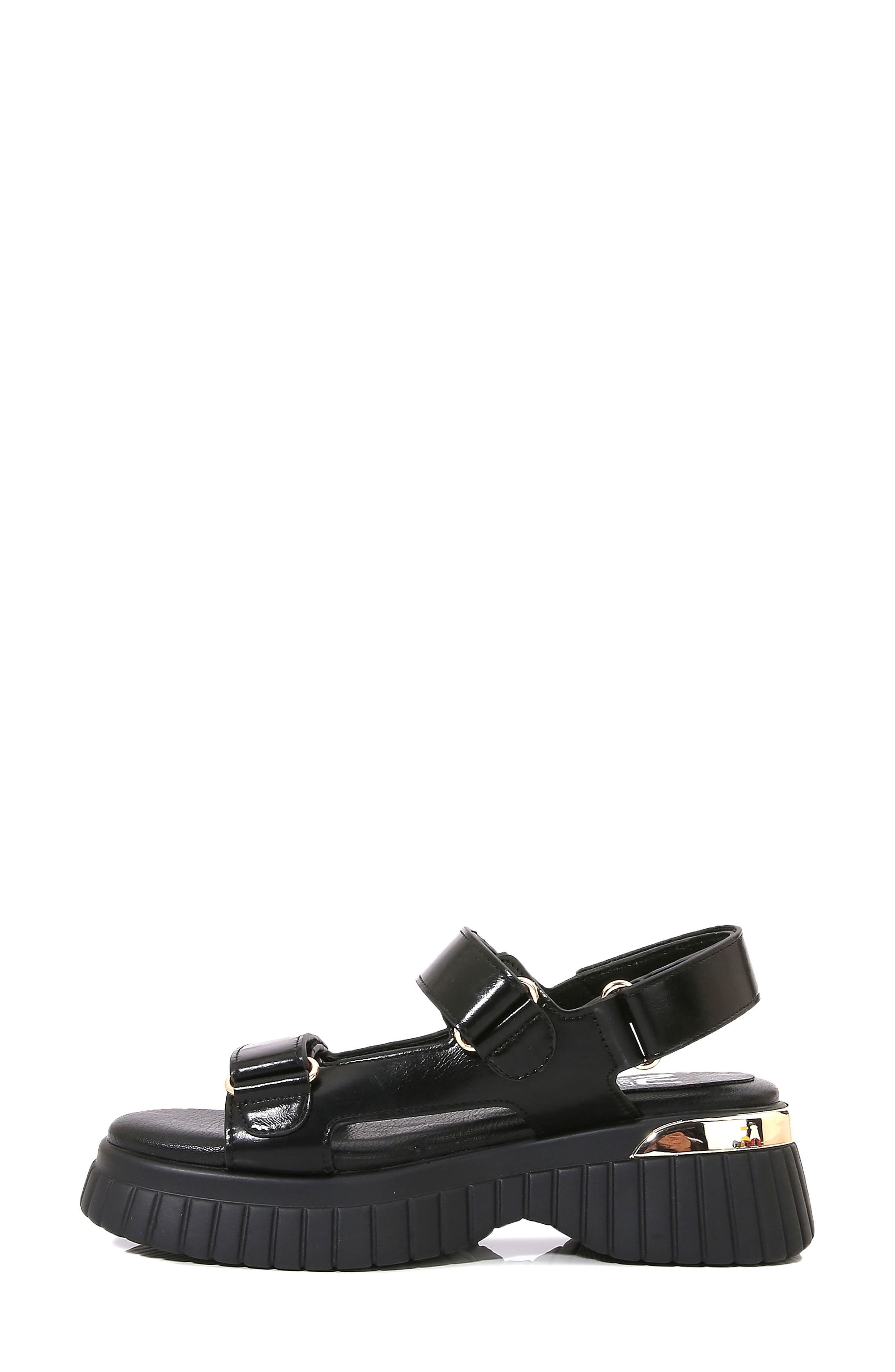 NINETY UNION Bayside Platform Sandal, Alternate, color, Black