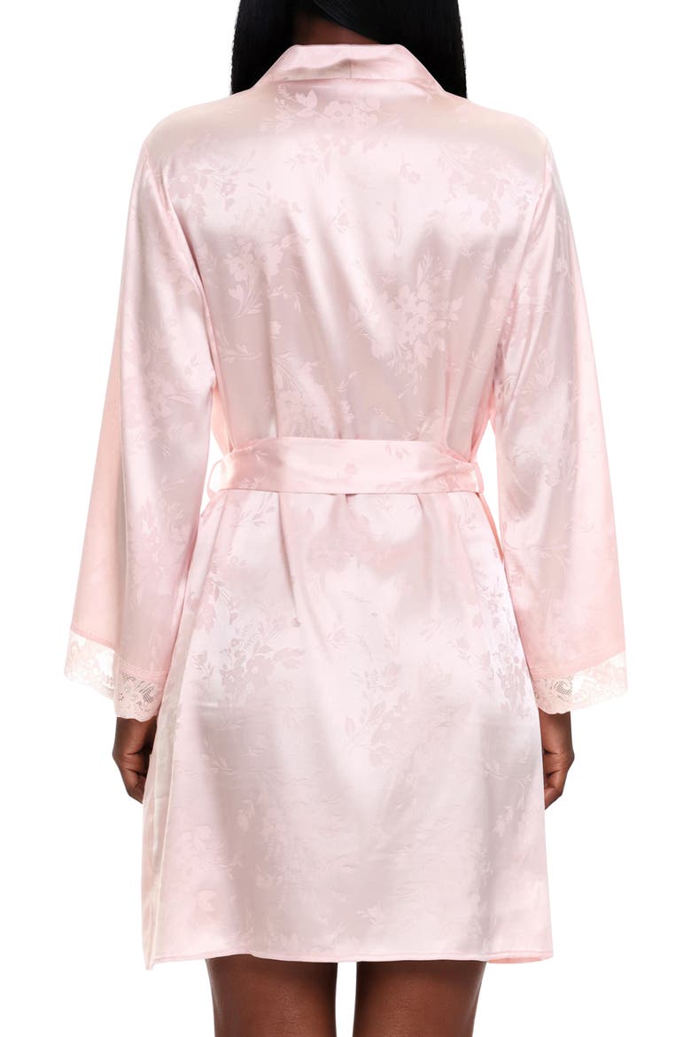 Eloisa Floral Satin Wrap, Alternate, color, PINK