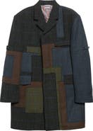 Thom Browne Patchwork Wool Chesterfield Coat