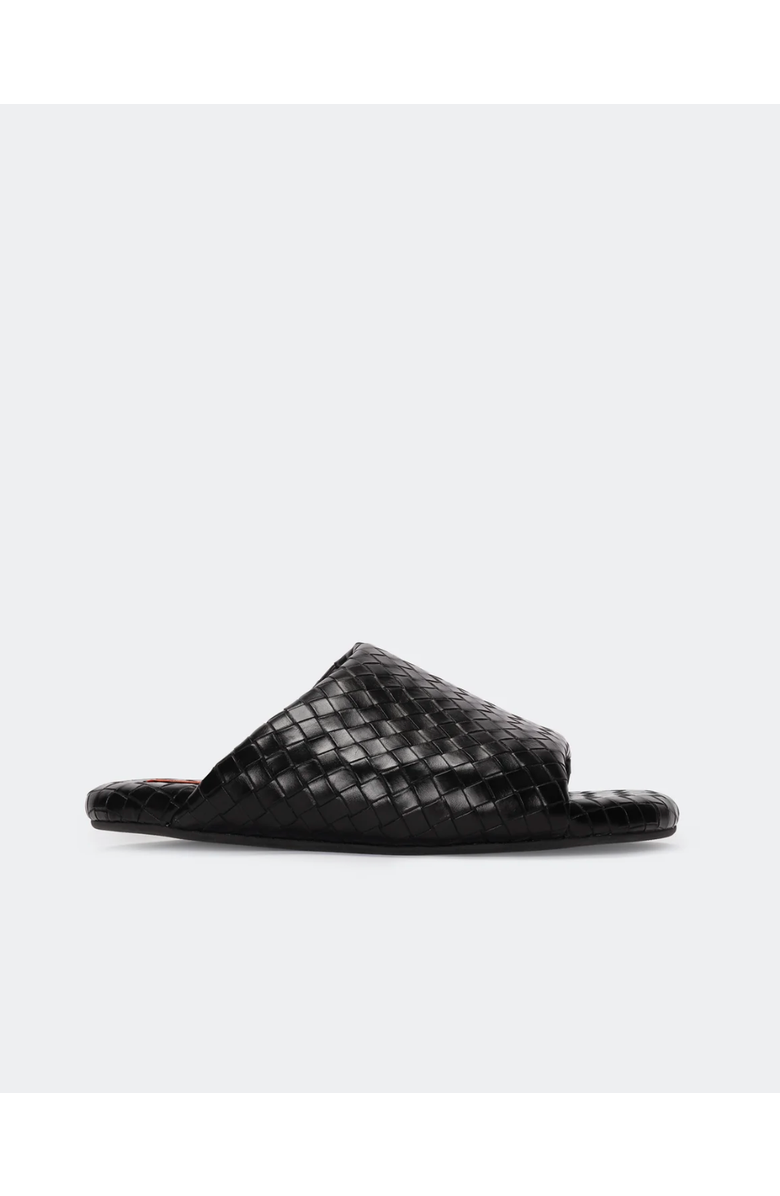 SIMONMILLER VEGAN FTW Woven Bubble Slide Sandal, Chestnut, Main, color, Black