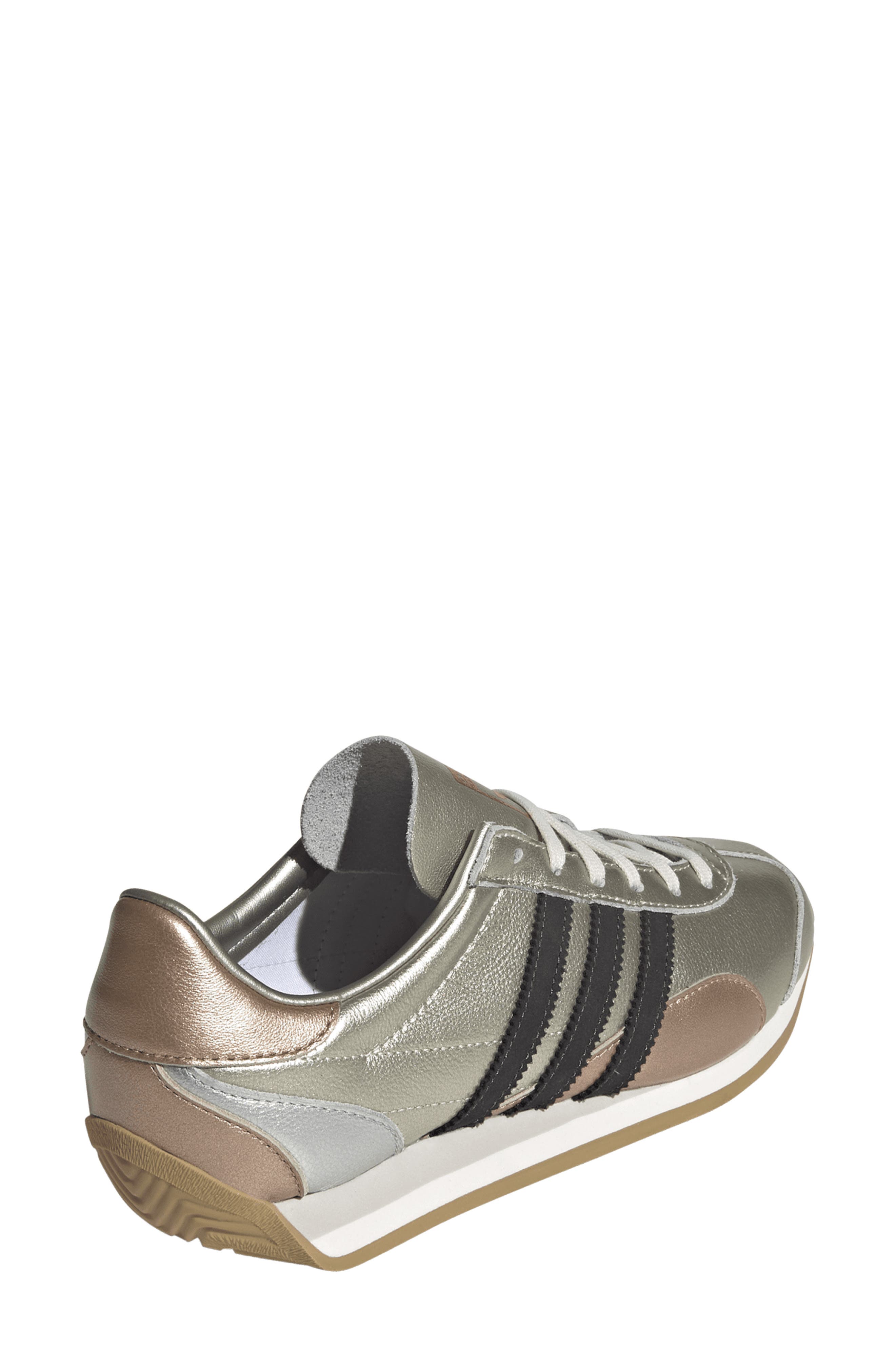 adidas Country Low Top Sneaker, Alternate, color, Silver Met/ Gold Met/ Black