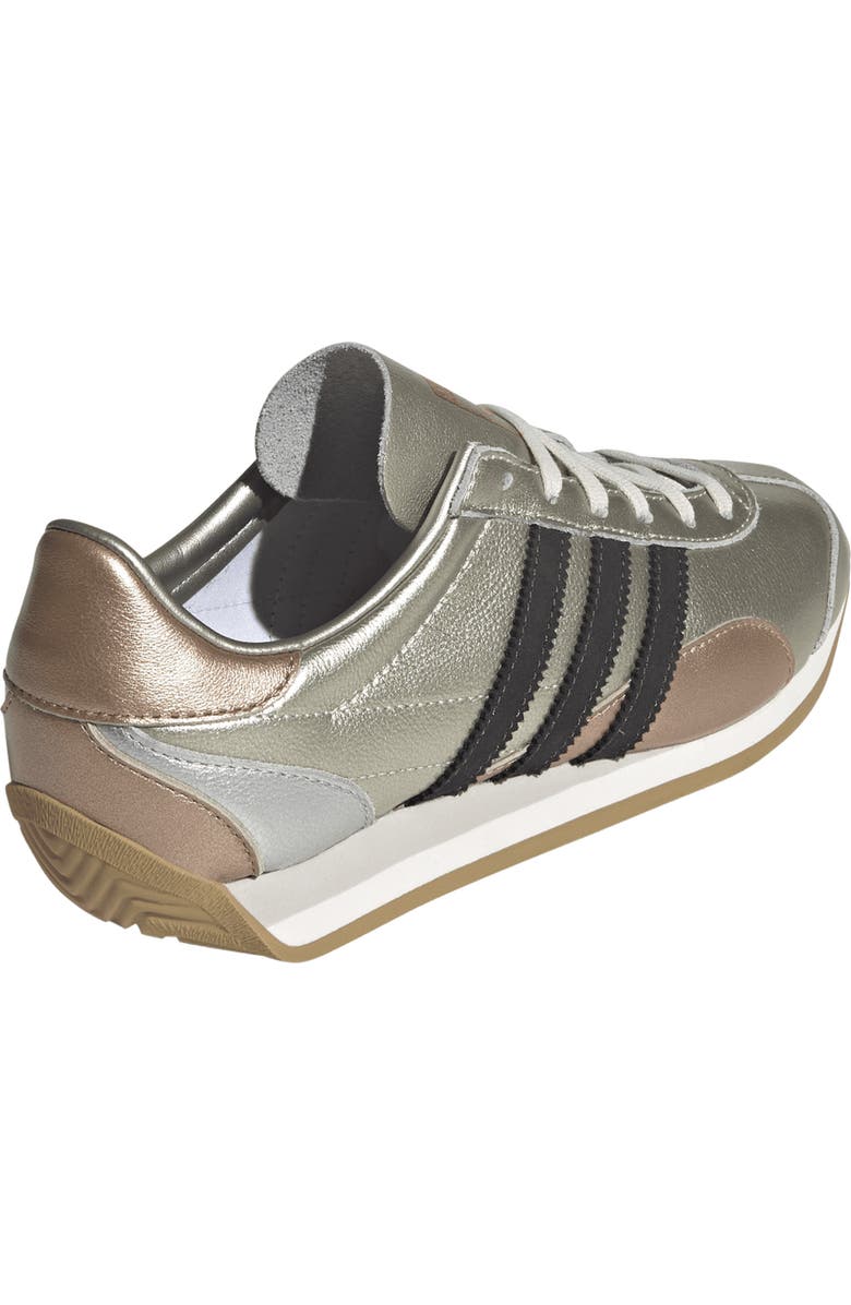 adidas Country Low Top Sneaker, Alternate, color, Silver Met/ Gold Met/ Black